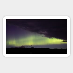 'Sky Dancers', the Northern Lights, Pitlochry, Scotland Sticker